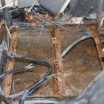 rusted out oem ezgo battery tray