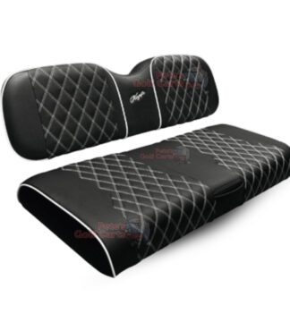 SC0030-Custom-Golf-Cart-Rear-Seat-Cushions-BLACK-WHITE-club-car-precedent-onward-tempo-Kozip