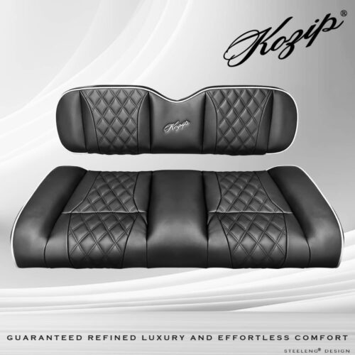 SC0031-Custom-Golf-Cart-Rear-Seat-Cushions-BLACK-club-car-precedent-onward-tempo-Kozip