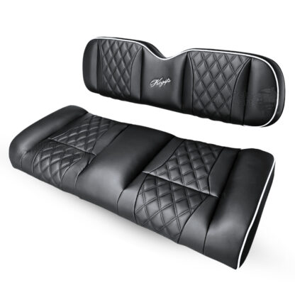 SC0031-Custom-Golf-Cart-Rear-Seat-Cushions-BLACK-club-car-precedent-onward-tempo-Kozip