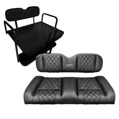 SC0031-Custom-Golf-Cart-Rear-Seat-Cushions-BLACK-club-car-precedent-onward-tempo-Kozip