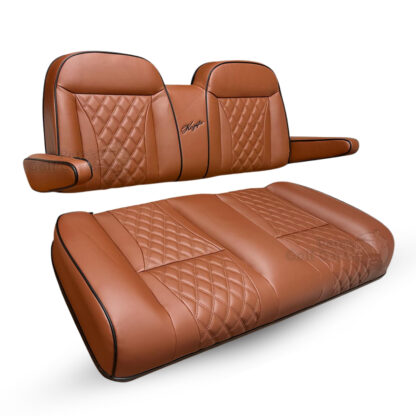 SCPR33-Custom-Golf-Cart-Front-Seat-Cushions-BROWN-Club-Car-Precedent-Tempo-Onward-Kozip