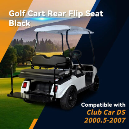 SCRSKB1001-CLUB-CAR-DS-NEW-BLACK-REAR-SEAT-KIT-RIDEALONG-PETES-GOLF-CARTS
