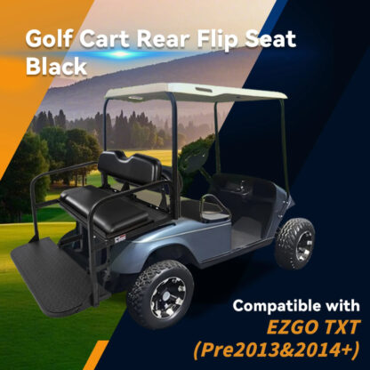 SCRSKB2000-EZGO-TXT-BLACK-REAR-SEAT-KIT-RIDEALONG-PETES-GOLF-CARTS