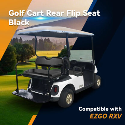 SCRSKB2001-EZGO-RXV-BLACK-REAR-SEAT-KIT-RIDEALONG-PETES-GOLF-CARTS