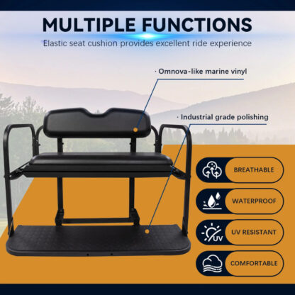 SCRSKB2001-EZGO-RXV-BLACK-REAR-SEAT-KIT-RIDEALONG-PETES-GOLF-CARTS