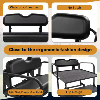 SCRSKB2001-EZGO-RXV-BLACK-REAR-SEAT-KIT-RIDEALONG-PETES-GOLF-CARTS
