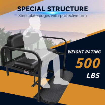 SCRSKB2001-EZGO-RXV-BLACK-REAR-SEAT-KIT-RIDEALONG-PETES-GOLF-CARTS