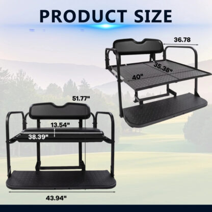 SCRSKB2001-EZGO-RXV-BLACK-REAR-SEAT-KIT-RIDEALONG-PETES-GOLF-CARTS