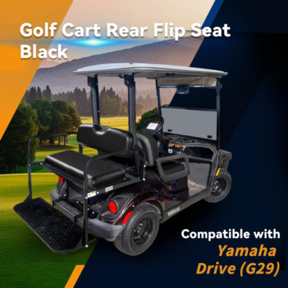 SCRSKB3000-YAMAHA-G29-DRIVE-BLACK-REAR-SEAT-KIT-RIDEALONG-PETES-GOLF-CARTS