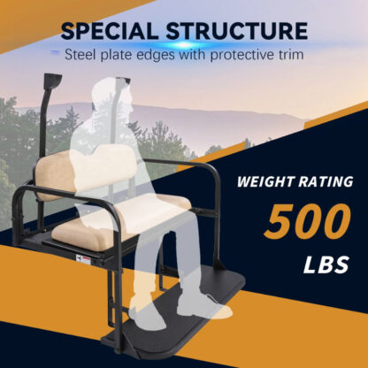 SCRSKE1000-CLUB-CAR-PRECEDENT-TEMPO-ONWARD-BEIGE-REAR-SEAT-KIT-RIDEALONG-PETES-GOLF-CARTS