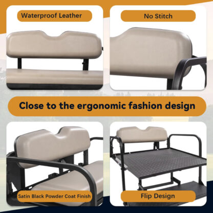 SCRSKS2001-EZGO-RXV-STONE-REAR-SEAT-KIT-RIDEALONG-PETES-GOLF-CARTS