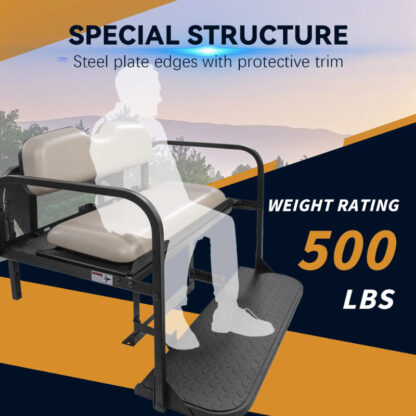 SCRSKS2001-EZGO-RXV-STONE-REAR-SEAT-KIT-RIDEALONG-PETES-GOLF-CARTS