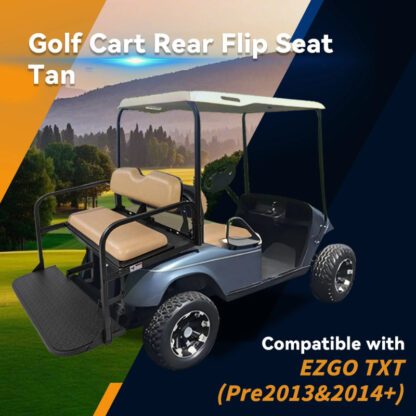 SCRSKT2000-EZGO-TXT-TAN-REAR-SEAT-KIT-RIDEALONG-PETES-GOLF-CARTS