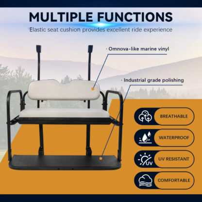SCRSKW1000-CLUB-CAR-PRECEDENT-TEMPO-ONWARD-WHITE-REAR-SEAT-KIT-RIDEALONG-PETES-GOLF-CARTS