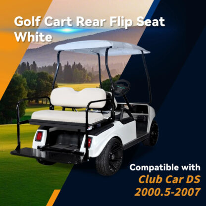SCRSKW1001-CLUB-CAR-DS-NEW-WHITE-REAR-SEAT-KIT-RIDEALONG-PETES-GOLF-CARTS