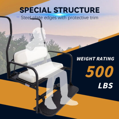 SCRSKW1001-CLUB-CAR-DS-NEW-WHITE-REAR-SEAT-KIT-RIDEALONG-PETES-GOLF-CARTS