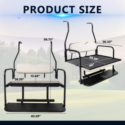 SCRSKW1001-CLUB-CAR-DS-NEW-WHITE-REAR-SEAT-KIT-RIDEALONG-PETES-GOLF-CARTS