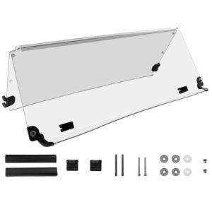 EZGO TXT/Medalist CLEAR Golf Cart Windshield 2-Piece Foldable (Pre-2013)