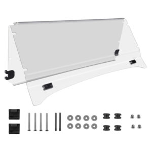 EZGO RXV Clear Golf Cart Windshield Folding 2-Piece | (2024 and newer models)