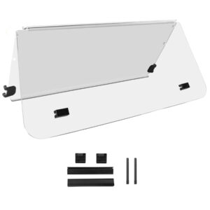 Yamaha G22 CLEAR Golf Cart Windshield 2-Piece Foldable (2003-2006)