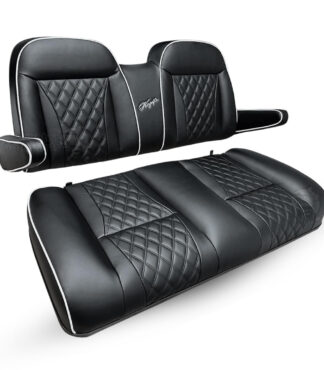 SCYM07-Custom-Golf-Cart-Front-Seat-Cushions-BLACK-Yamaha-G29-Drive-Kozip