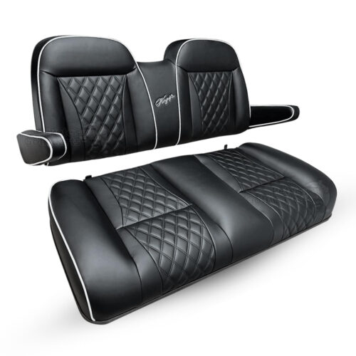 SCYM07-Custom-Golf-Cart-Front-Seat-Cushions-BLACK-Yamaha-G29-Drive-Kozip