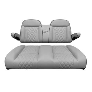 Kozip Aeris Golf Cart Front Seat Cushion Assembly – Gray w/ Black Piping – Yamaha Drive (G29) & Drive2
