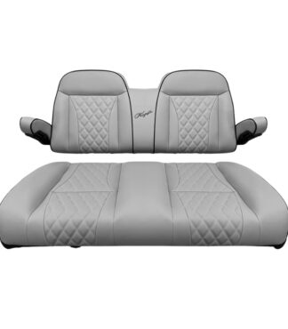 Kozip Aeris Golf Cart Front Seat Cushion Assembly – Gray w/ Black Piping – Yamaha Drive (G29) & Drive2