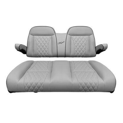 Kozip Aeris Golf Cart Front Seat Cushion Assembly – Gray w/ Black Piping – Yamaha Drive (G29) & Drive2