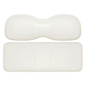Golf Cart Max 5/Max 6 Rear Seat Kit Replacement Cushions, Soft White (Club Car Precedent 04+ OEM Color)