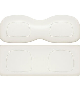 Golf Cart Max 5/Max 6 Rear Seat Kit Replacement Cushions, Soft White (Club Car Precedent 04+ OEM Color)