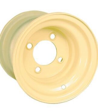 8" Beige Steel Stock Golf Cart Wheel