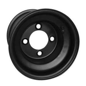 8" Black Steel OEM Replacement Golf Cart Wheel - Centered Offset 8"x7"