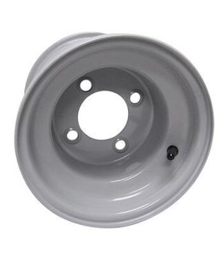 8" Grey Steel Replacement Golf Cart Wheel