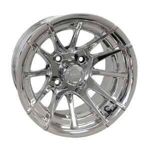 12" RX102 Chrome Golf Cart Wheel - RHOX®