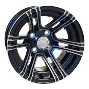 12" RX360 Black / Machined Golf Cart Wheel - RHOX®
