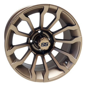 14" RX402 Matte Bronze Golf Cart Wheels Set of 4 - RHOX®