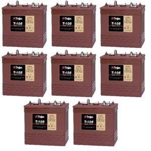 Trojan T-105 6 Volt Golf Cart Battery | 8 Pack | 48V Systems ClubCar E-Z-GO Yamaha