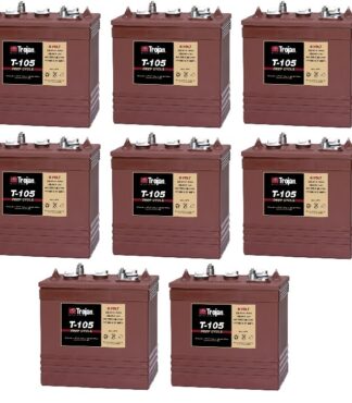 Trojan T-105 6 Volt Golf Cart Battery | 8 Pack | 48V Systems ClubCar Ezgo Yamaha