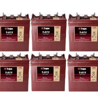 Trojan T-875 8 Volt Golf Cart Battery 6 Pack 48v Systems Club Car Ezgo Yamaha