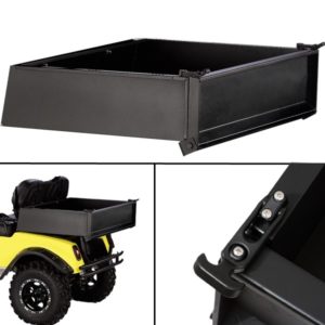 GTW Black Steel Golf Cart Utility Cargo Box - Universal Fit (Brackets Sold Separately)