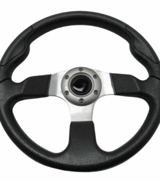 Golf Cart 14 inch Steering Wheel Black With Aluminum Spokes (Universal)
