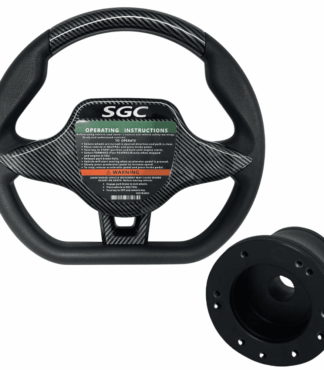 SGC WA07 SPORT CARBON FIBER GOLF CART STEERING WHEEL CLUB CAR EZGO YAMAHA