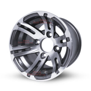 10" Bulldog Gunmetal Golf Cart Wheels - 10x7 ET-15