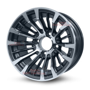 12" Matador Gunmetal Golf Cart Wheels - 12x7 ET-25