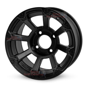 12" Cyclops Matte Black Golf Cart Wheels - 12x7 ET-20