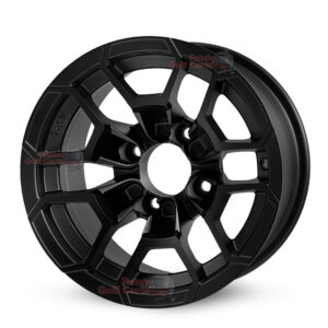 12" Talon Matte Black Golf Cart Wheels - 12x7 ET-20