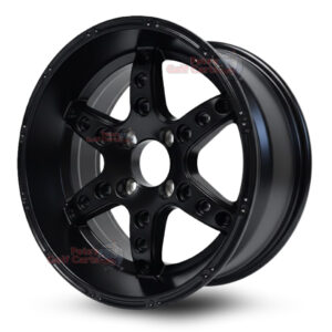14″ Dominator Matte Black Golf Cart Wheels Set of 4 | ET -20mm 14″x7″