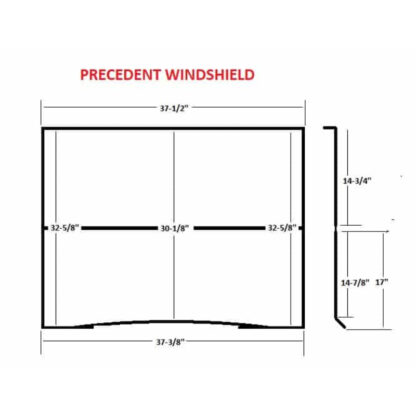WSPR10 - Club Car Precedent Tempo Vented Tinted Windshield SGC Petes Golf Carts